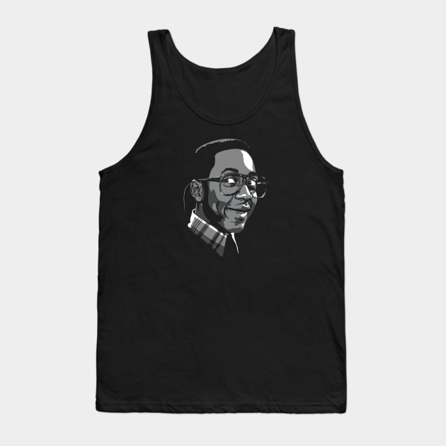 Jaleel White greyscale Tank Top by @johnnehill